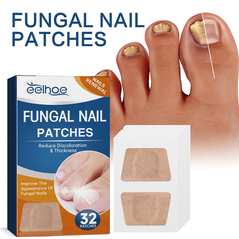 32 Adesivos Antifúngicos Para Tratamento De Unhas , Reparos De Onicomicose