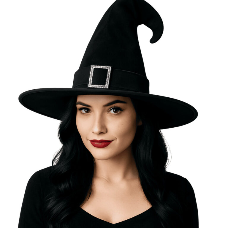 Chapéu de Bruxa Clássico com Faiza – Acess