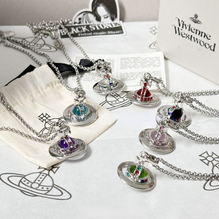 Colar De Bolas De Vidro Estereoscópico Clássico 