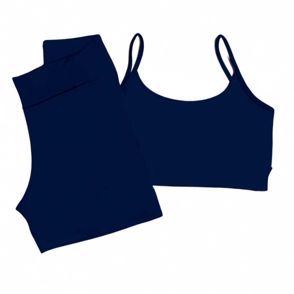 Conjunto Fitness – 1 Shorts e 1 Top de Alça ( Rosa ou Pink) – Infantil e Juvenil