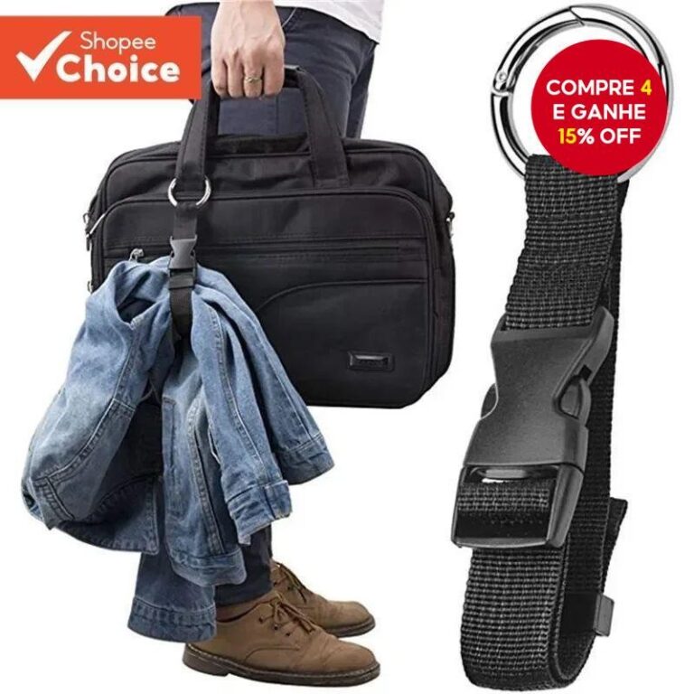 Mala de Viagem de Férias Preta Portátil Pendurad