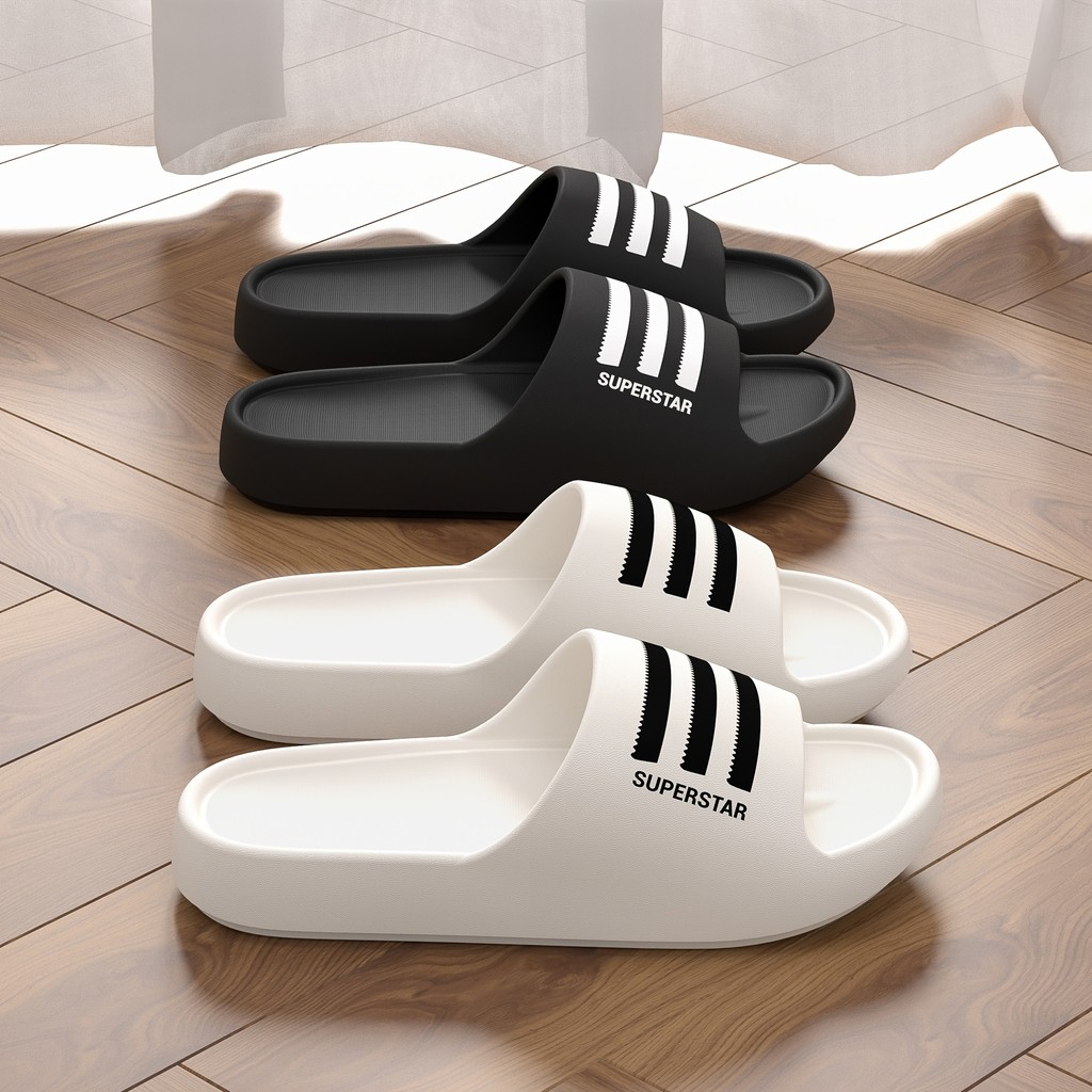 Chinelos de EVA unissex – Chinelos confortáveis e antiderrapantes de sola grossa, adequados para uso