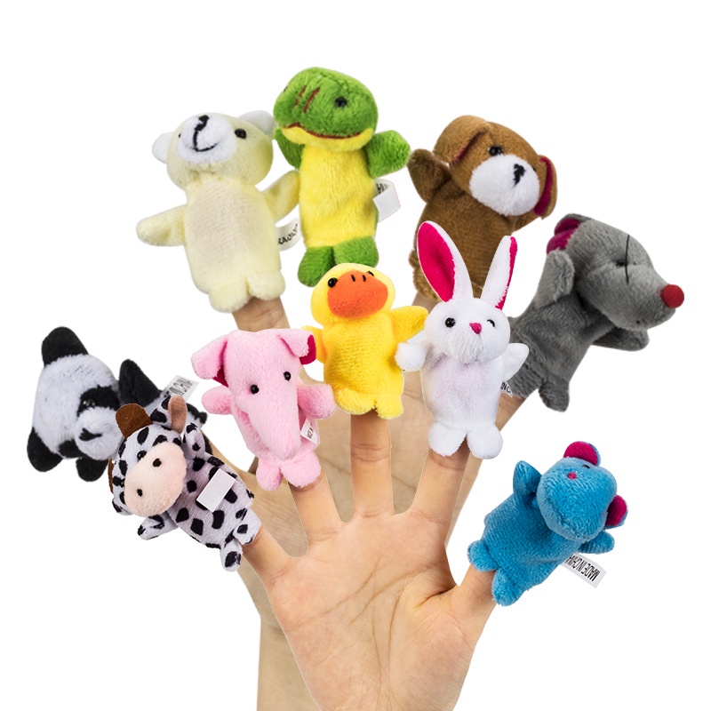6Pcs Fantoches Fofinhos De Dedo De Animais Jogo Interativo Pais E Filhos Brinquedos Para Bebês Crian