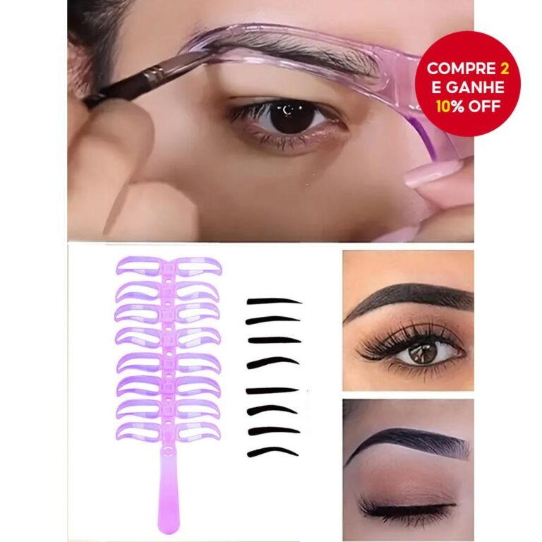 Cartões Reutilizáveis Do Estêncil Da Sobrancelh