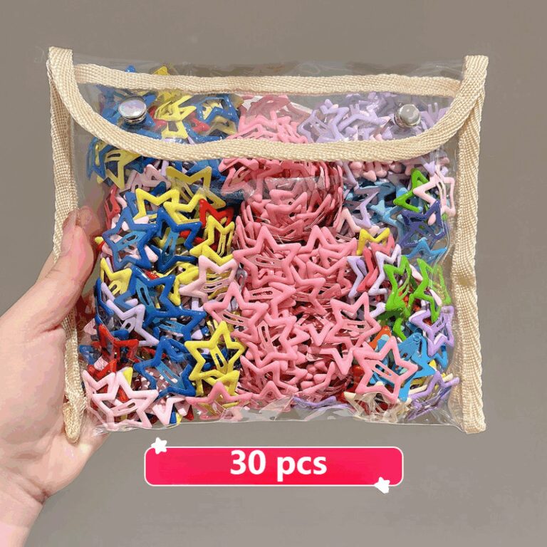 Grampos De Cabelo Coloridos Estrela Meninas Mulher