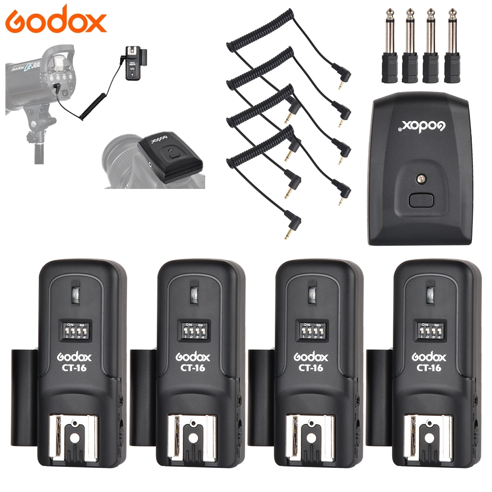 Godox CT-16 16 Canais Sem Fio Rádio Estúdio Flash Gatilho Transmissor + Receptor Conjunto Para Canon