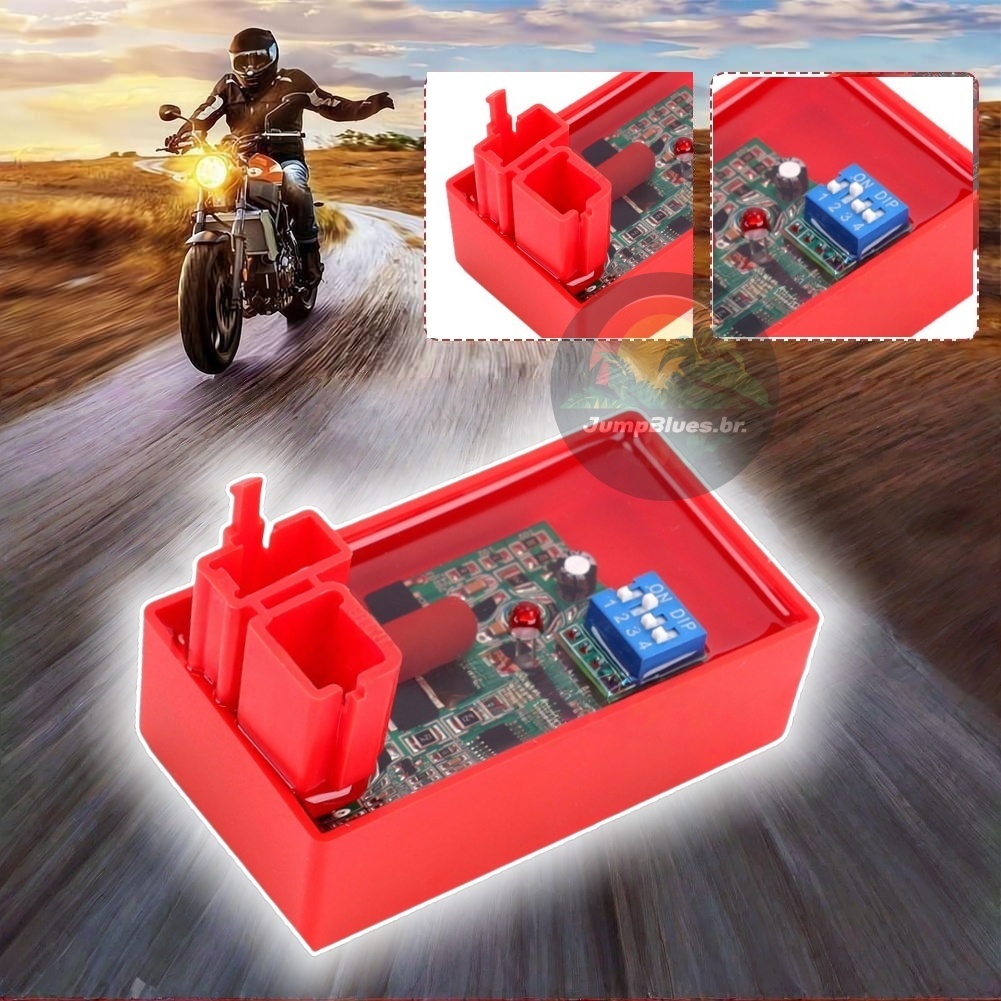 Controle De Ignição Da Motocicleta Motor De Alto Desempenho 6 Pinos Ajustável CG125 AKT125 FT125 RX1
