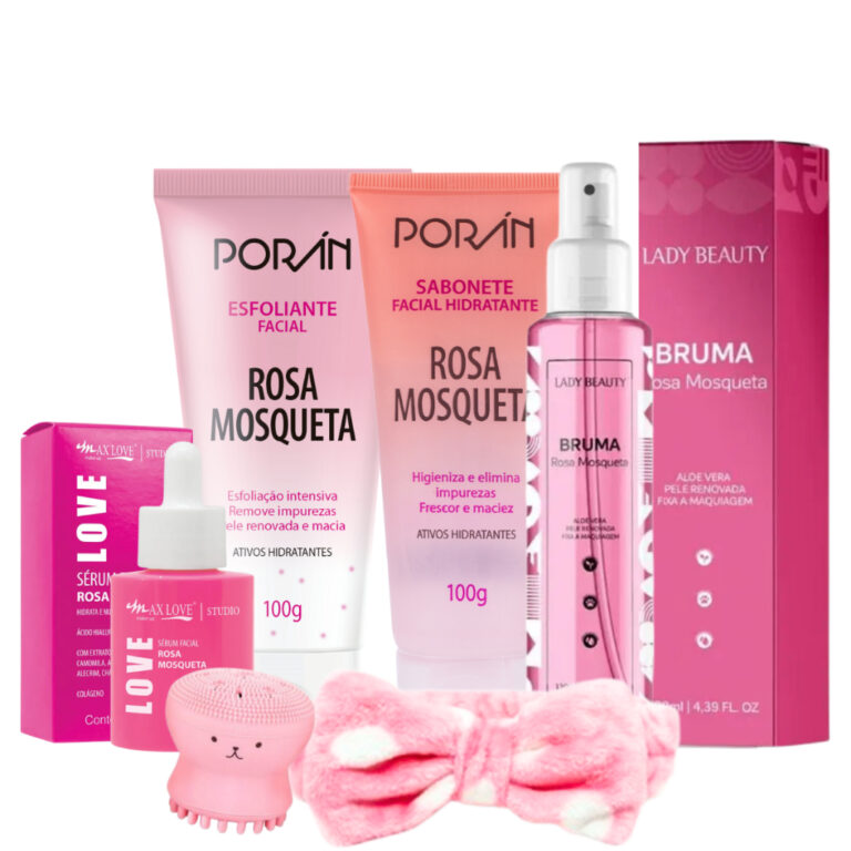 Kit limpeza facial rosa mosqueta completo