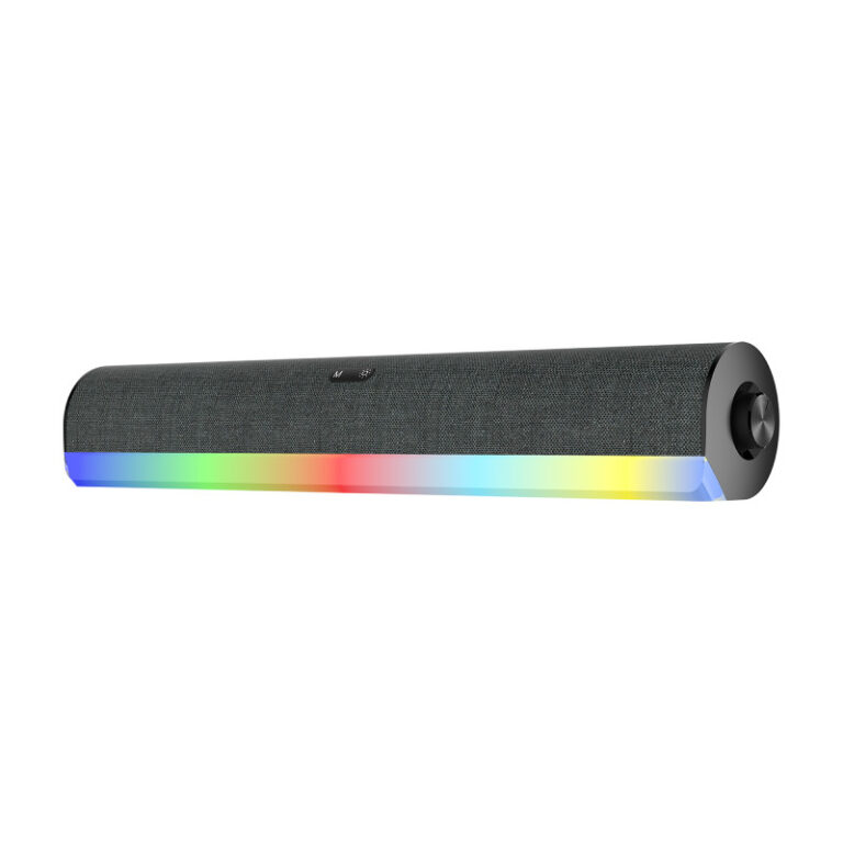 Soundbar 14W RMS Gamer RGB USB Controle de Volume 
