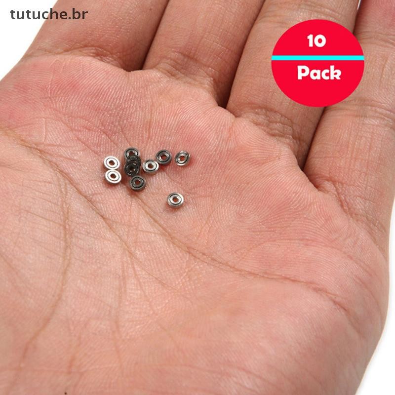 TU 10pcs 681ZZ Rolamentos Em Miniatura De Metal Micro Rolamento Aberto 1x3x1mm BR