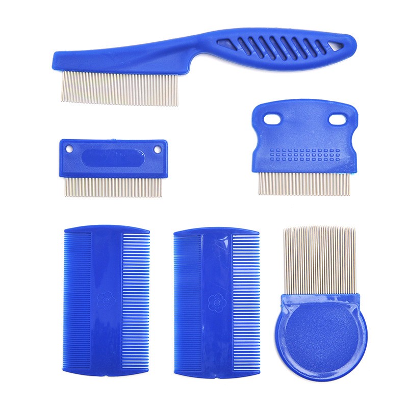 Conjunto De Pente Para Pulgas De Animais De Estimação Com Dentes De Agulha De Aço Inoxidável De Gato