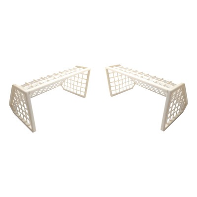 Mini Trave de Futebol de plástico branca 10cm 1 u
