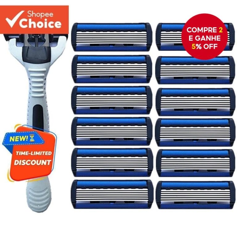 1 Barbeador 12 Lâminas Vassoura Importada 6 Camad