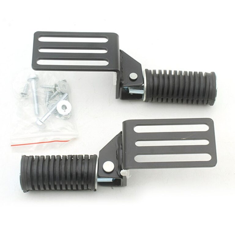 2 Peças Apoio Para Os Pés Dobrável Motocicleta