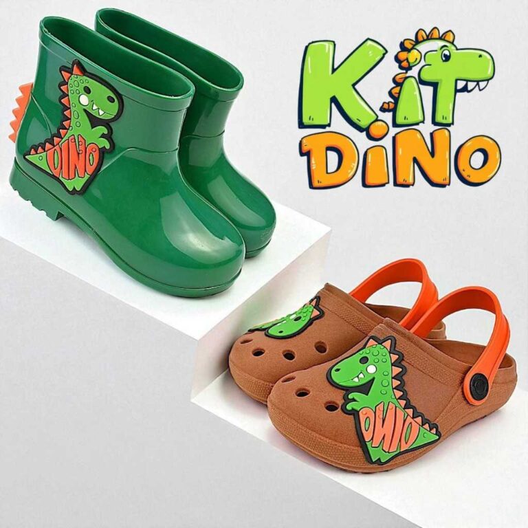 Kit 2 Pares Galocha Infantil Menino e Sandália Ba