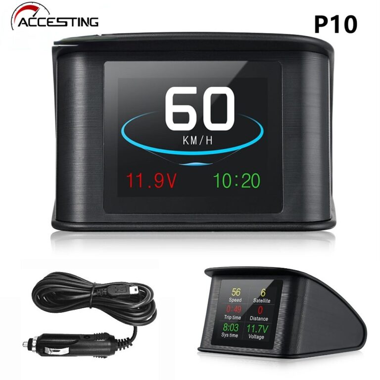 P10 OBD2 GPS HUD Carro Head-up Display Viagem Comp