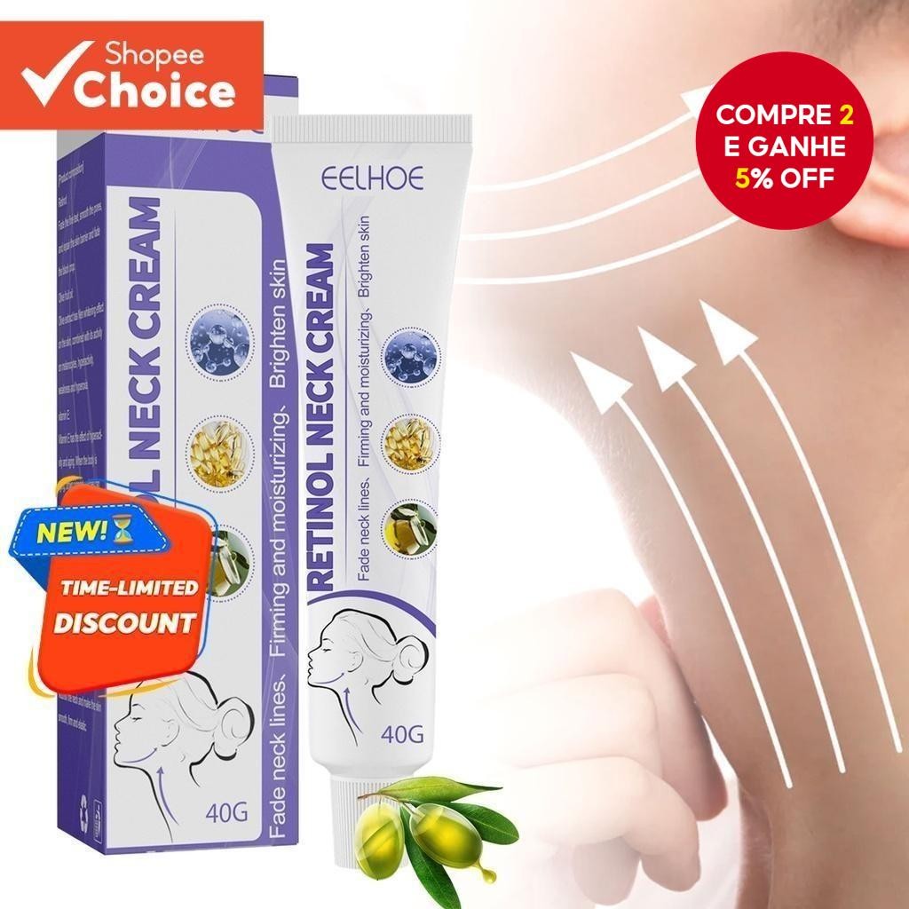 Creme Firmador E Antienvelhecimento Para Pescoço 40G | Escultura De Mandíbula , Redutor De Queixo Du