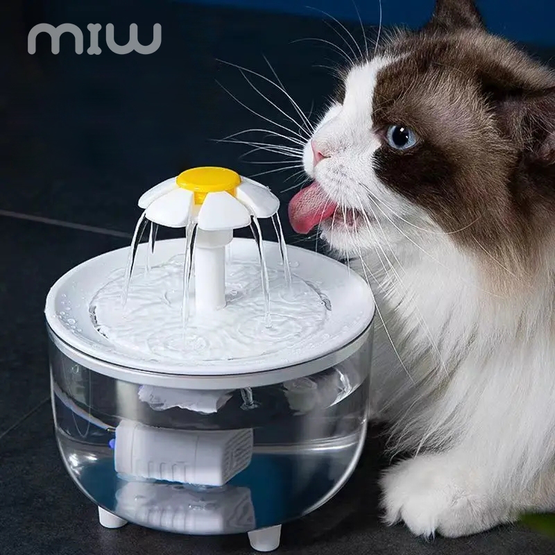 MIW Fontes Para Animais De Estimação Filtro De Circulação Automática Fonte De Água Gatos Bebedores E