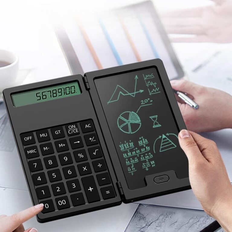 Calculadora Portátil 2 Em 1 Com Tela de Escrita m
