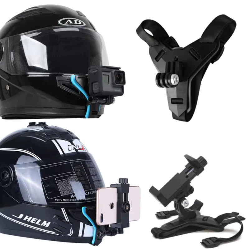 Suporte Para Capacete Câmera De Ação E Queixo Celular Gopro Sjcam