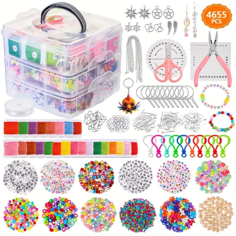 Kit Miçangas Infantil 4655 Peças + Maleta para P