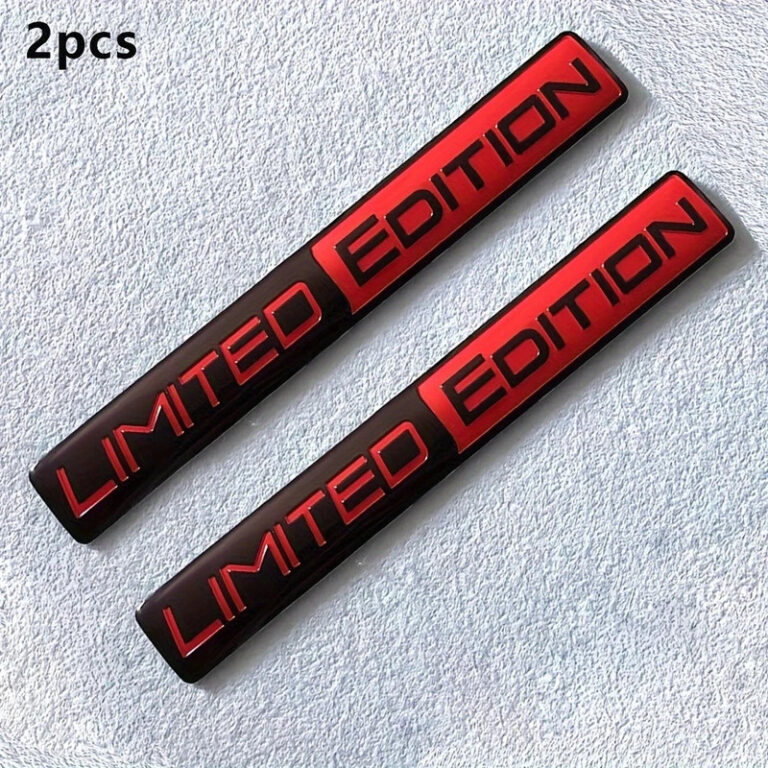 2PCS Emblema Edição Limitada, Emblemas de Metal 