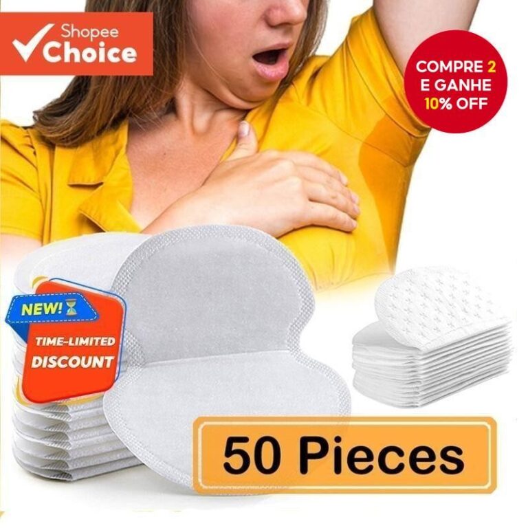 50 peças remendo absorvente de suor nas axilas to
