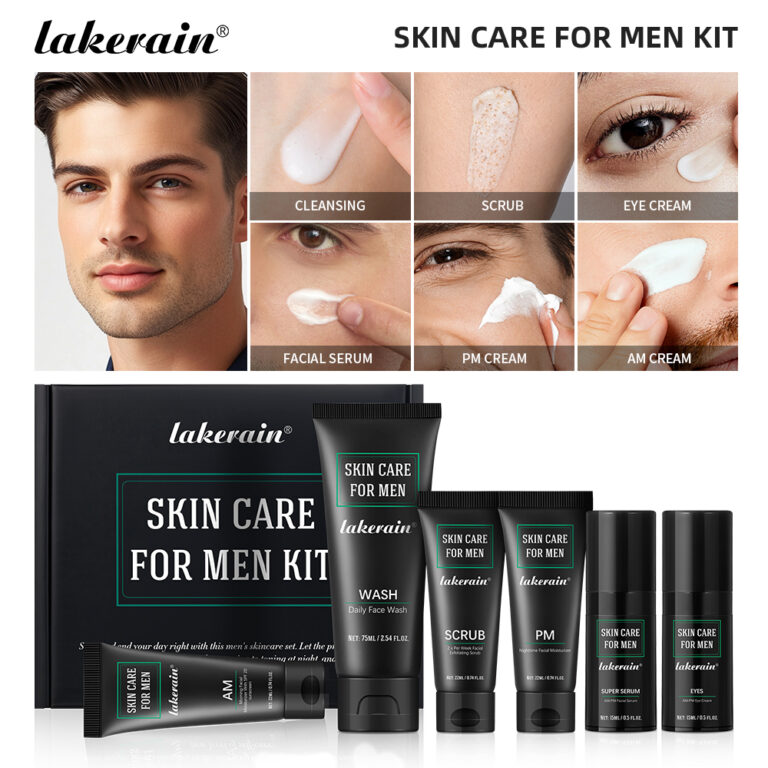 Kit de Cuidados Faciais para Homens Lakerain com l