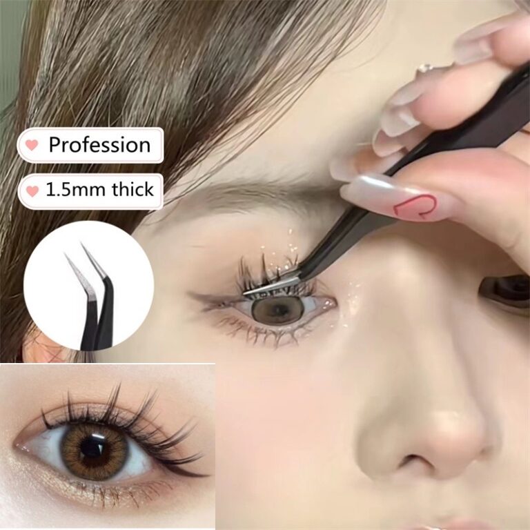 Pinça De Extensão De Cílios De Aço Inoxidável
