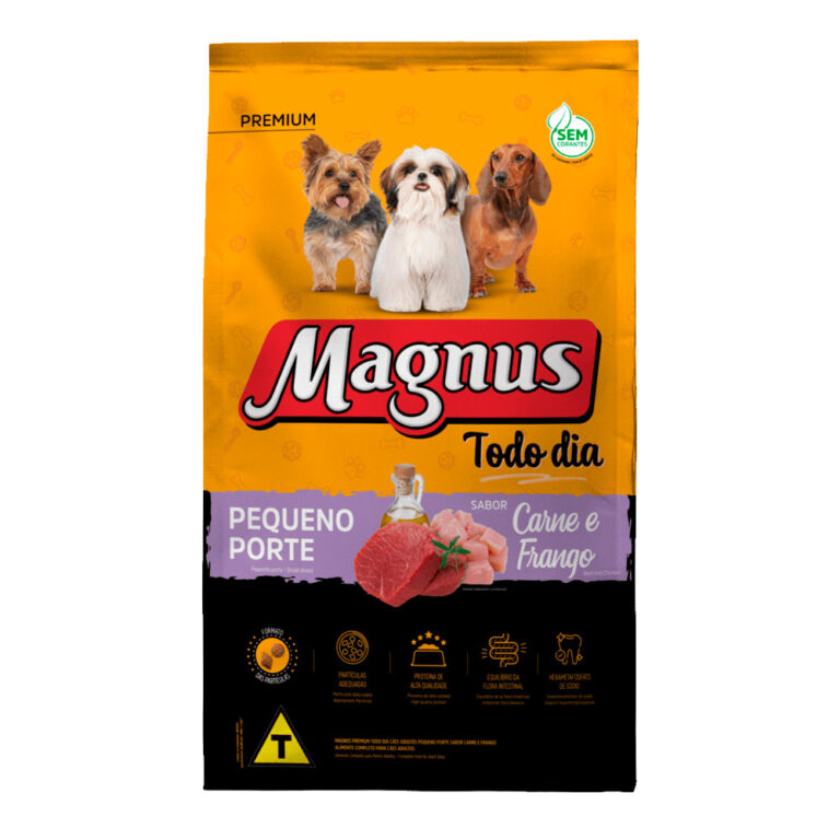 Ração Magnus Todo Dia Pequeno Porte Carne e Fran