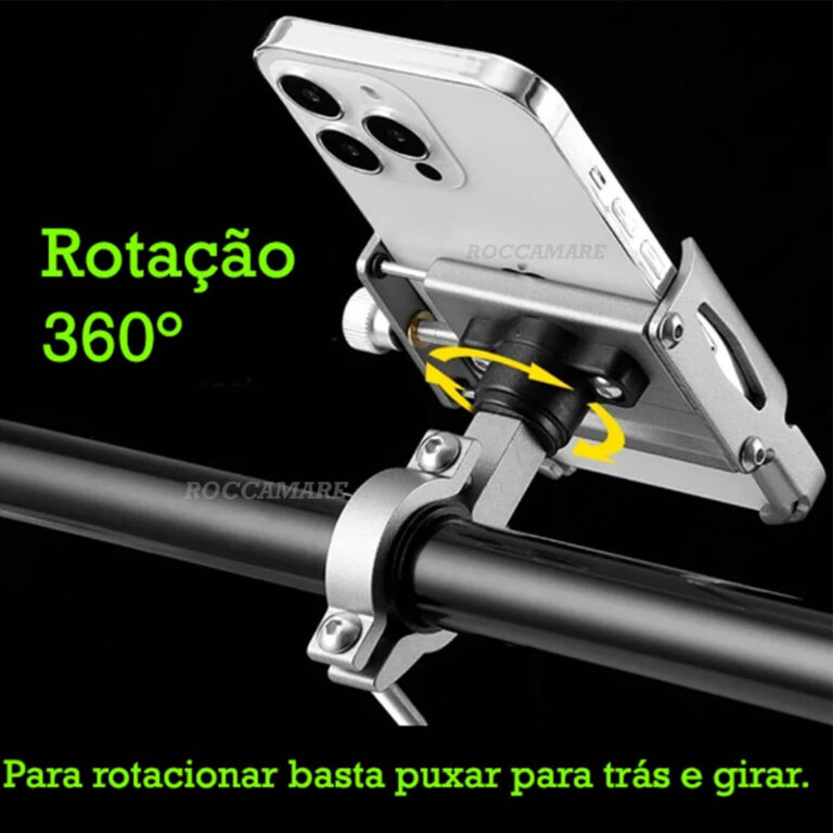 Suporte Para Celular Aluminio Moto Bicicleta Com A