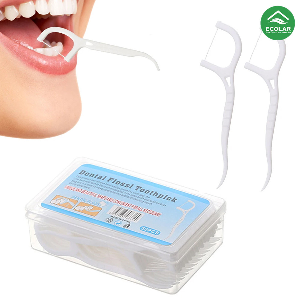 Fio Dental Ultra Fino com Haste em Forma de Arco – Adaptado para o Uso de Crianças e Adultos