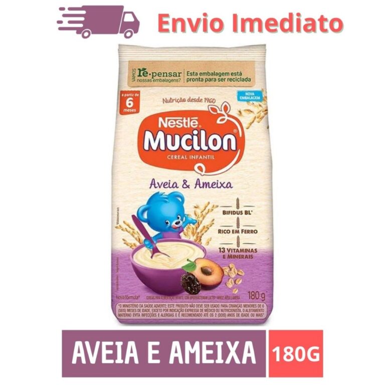 Mucilon Nestlé Aveia e Ameixa 180g  Cereal Infant