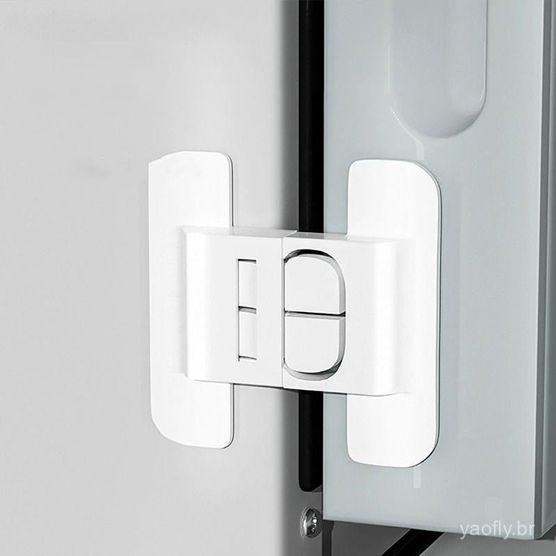 # Novo Casa Geladeira Bloqueio De Segurança Freezer Fechadura Da Porta Multi-Função Fechaduras Crian