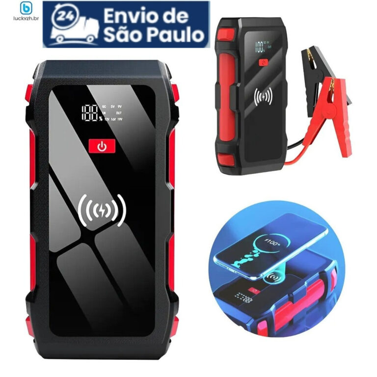 Auxiliador Partida PowerBank Bateria Portátil Mul
