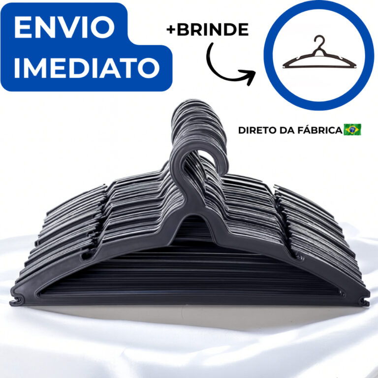 Cabide Para Roupas Adulto Kit Peças Reforçado Pr