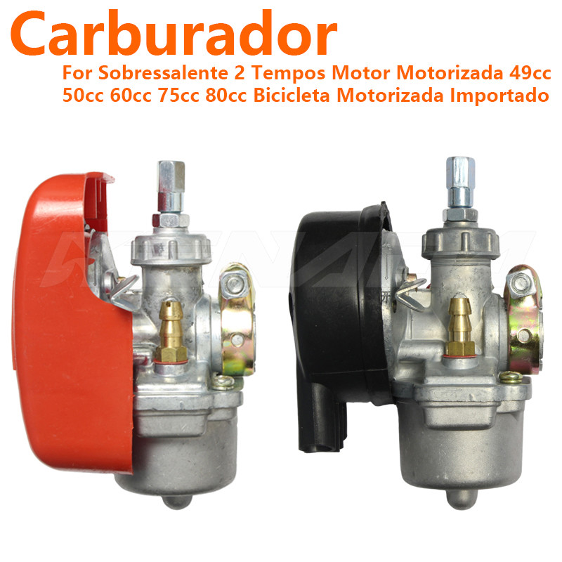 Carburador De Motor De Bicicleta Motorizada Adequado 2-Tempos Com Filtro De Ar 48cc 49cc 50cc 60cc 6