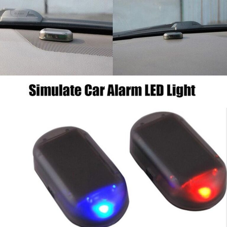 Luz De Segurança Falsa Para Carro Alarme Solar Si