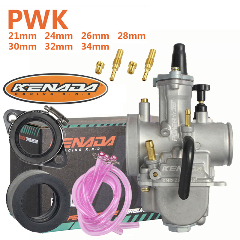 Carburador Koso Pwk Guilhotina Competição  Powerjet 24/26/28/30/32/34mm Cabo Biz100 Biz125 Xt225 Ttr