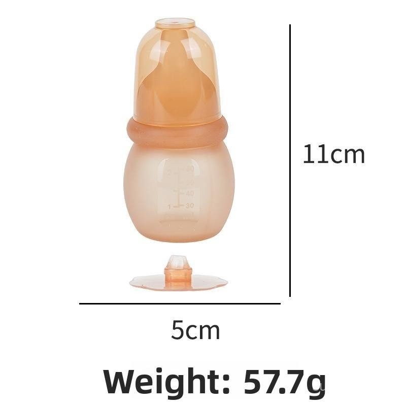 Mini estilo de mamadeira de Silicone anticólica para recém-nascidos | Pequena capacidade projetada p