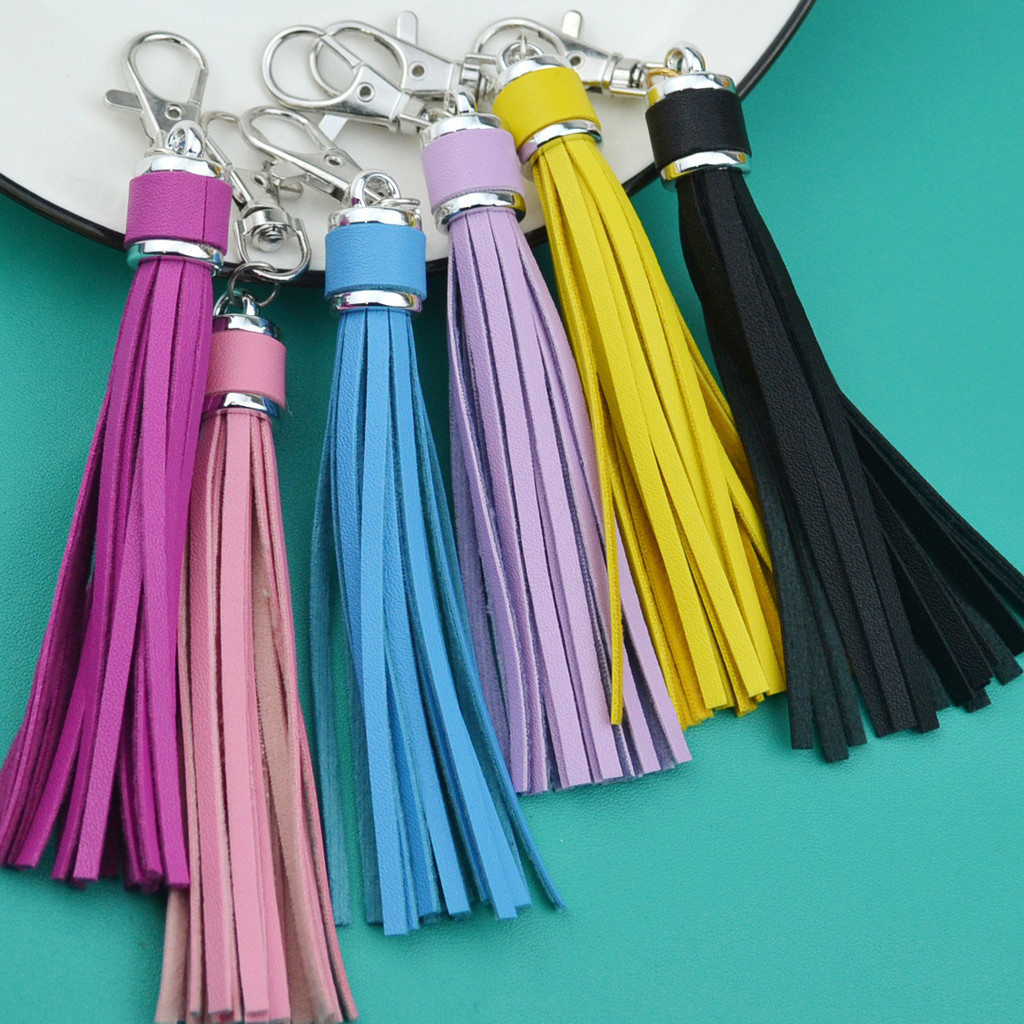 Chaveiros Com Borlas De Couro/Pingente De Bolsa Fashion/Versão Prateada
