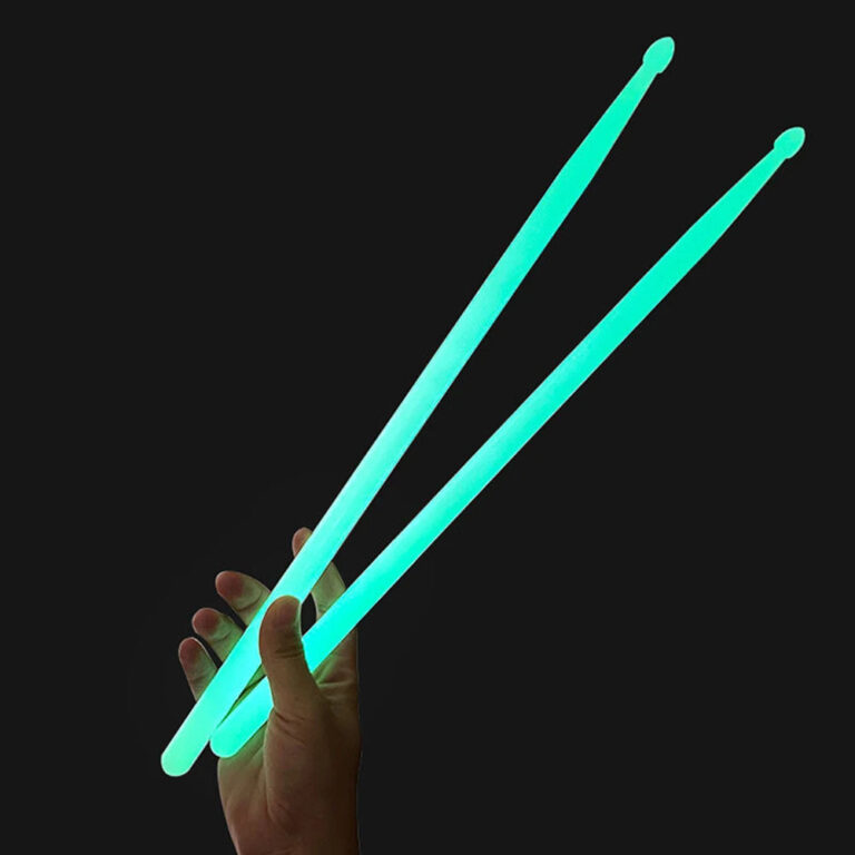 2 pcs baquetas de nylon fluorescentes para adultos