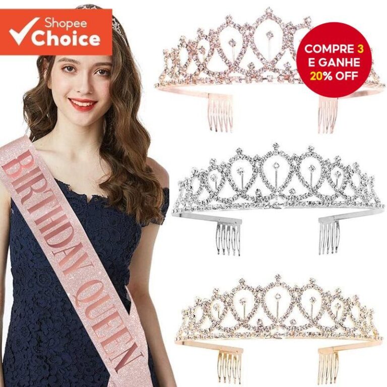 Faixa E Coroa Bandana Aniversário Menina Rainha C