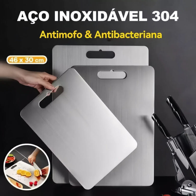 Tábua De Corte 304 Aço Inoxidável Antibacterian