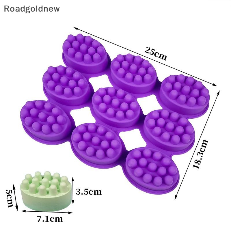 RGN 3d Silicone Sabão Molde Massagem Forma Para Terapia Fazendo Ferramenta Oval Spa Artesanato Acess