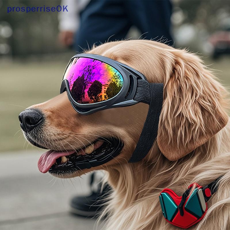 [newpros] Óculos Para Cães De Sol De Raça Média E Grande Alças Ajustáveis Proteção UV Cachorro , Cac