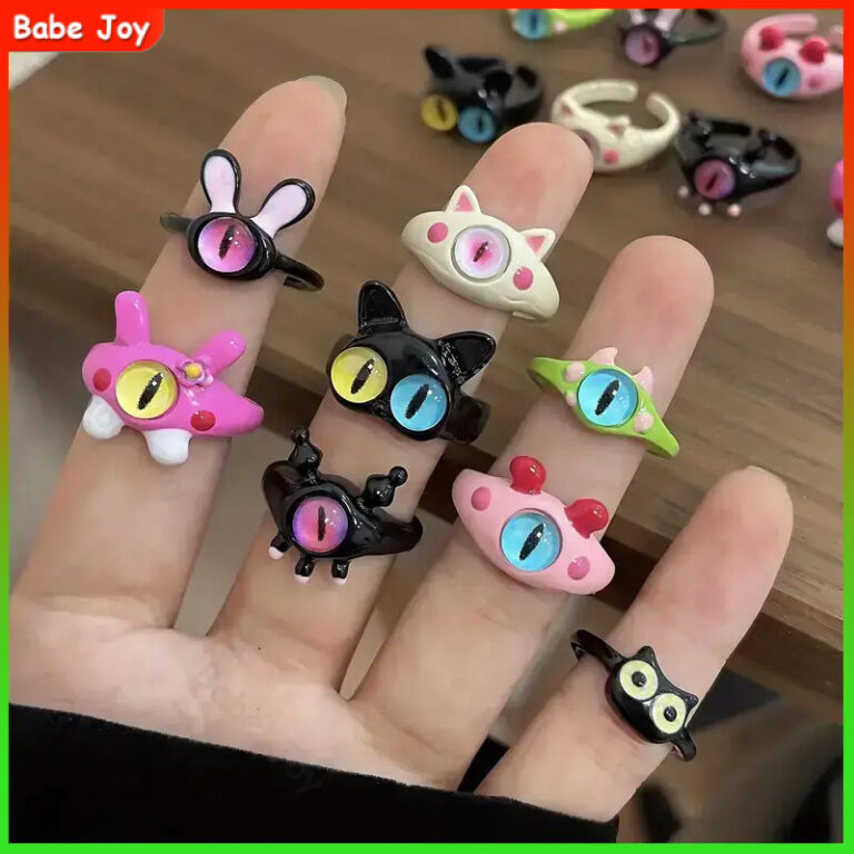 Anel Engraçado De Monstro Pequeno Anel Aberto Ún