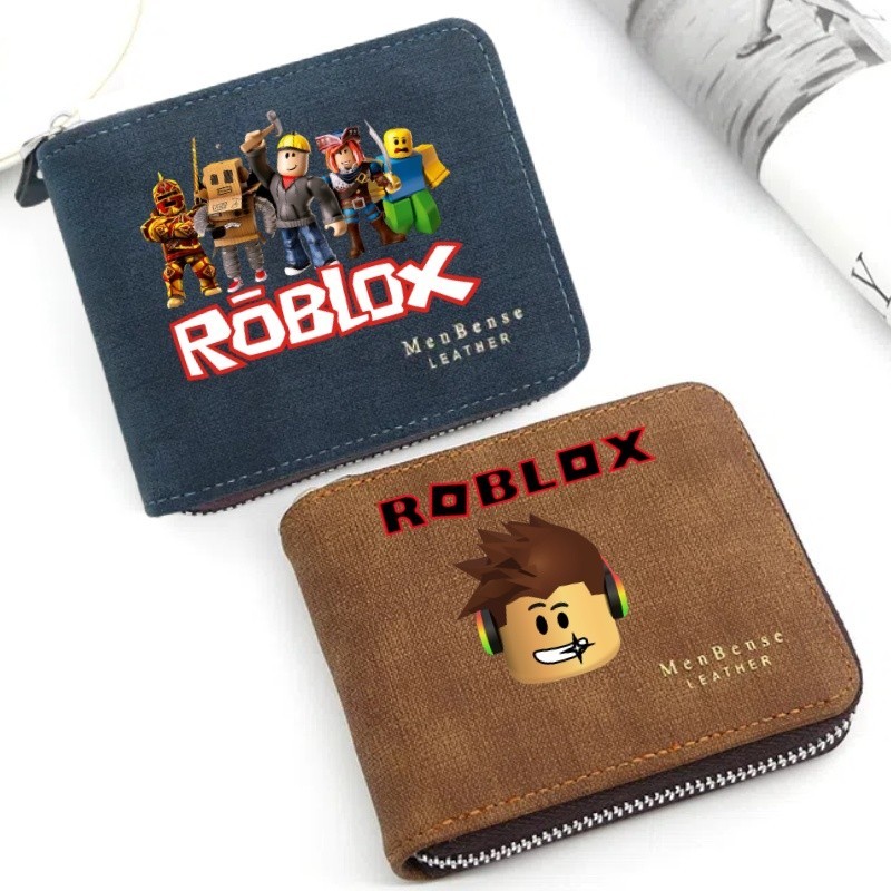 Carteira Roblox Cartoon De Alta Qualidade Multifuncional Com Zíper Cartões Bancários , Moedas , etc