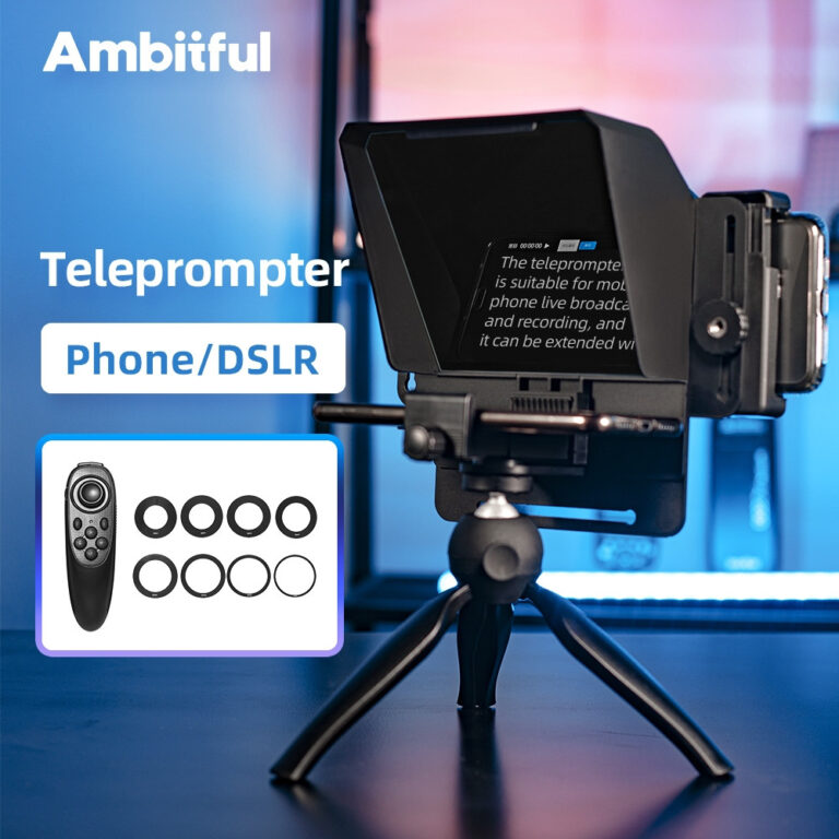 Ambitful Mini Teleprompter Portátil Inscriber Cel