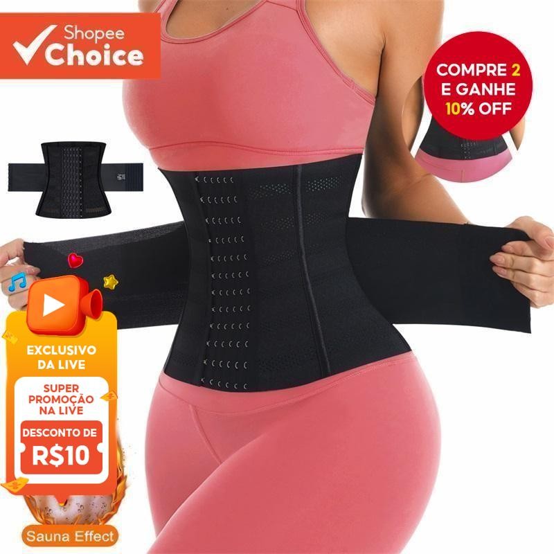 Espartilho Modelador De Cintura Desossado Em Aço  Ampulheta Extrema Para Mulheres 7 Cinchers De Emag